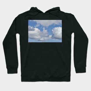 Blue sky with white clouds Hoodie